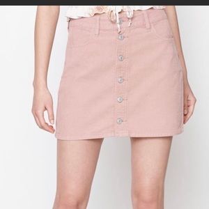 Pac Sun Pink Corduroy Skirt